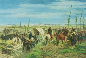 El campamento italiano en la Batalla de Magenta, junio de 1859